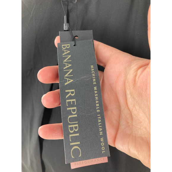 Banana Republic Womens Blazer Jacket Black Wool Blend Buttons Stretch 6 New - Picture 11 of 11